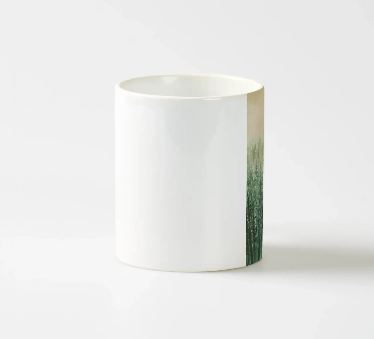 Nella nebbia dorata tazza in ceramica da Eva Nev Watercolor