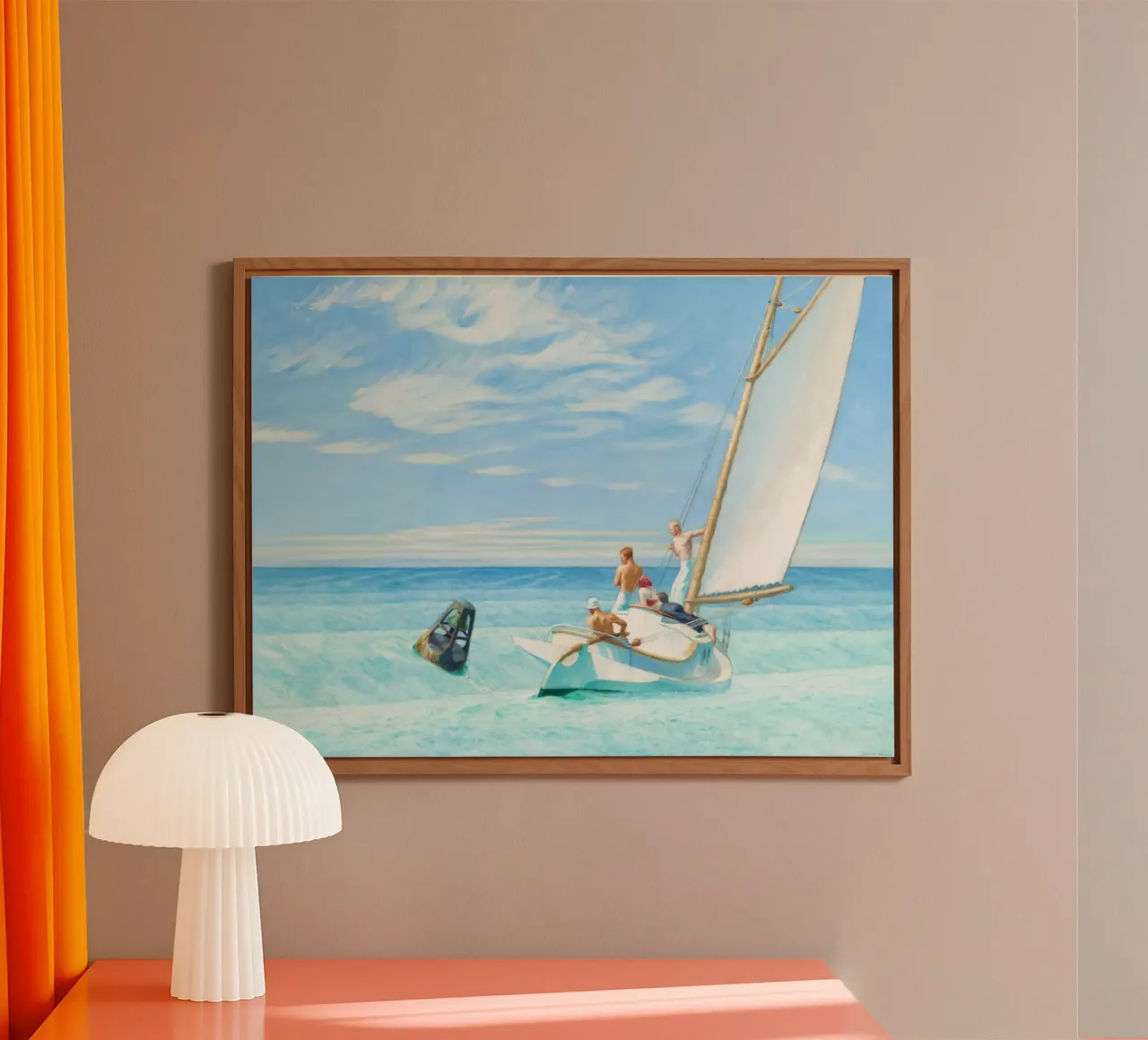 Ground Swell by Edward Hopper alluminio dibond da Art Shape