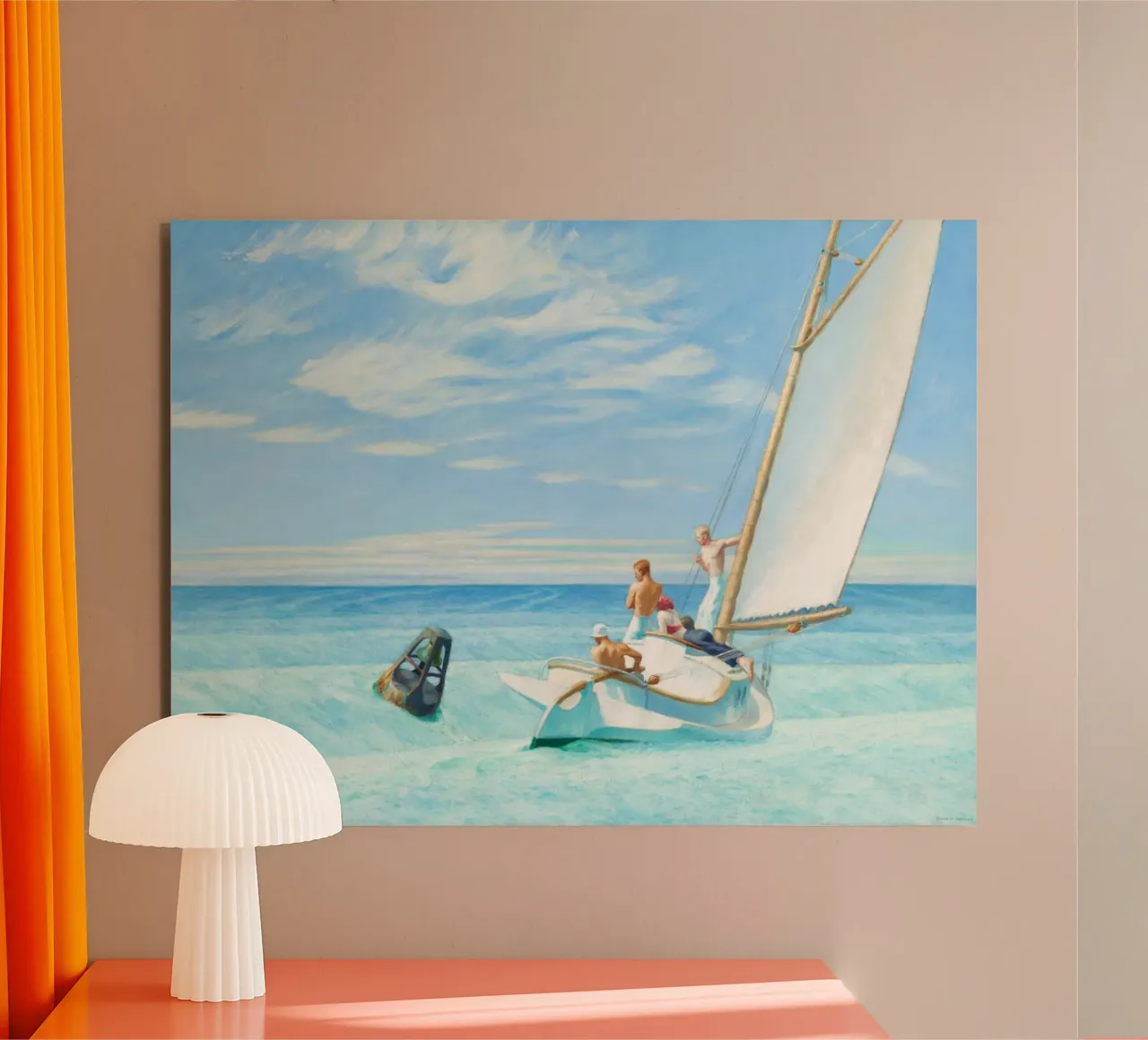 Ground Swell by Edward Hopper alluminio dibond da Art Shape