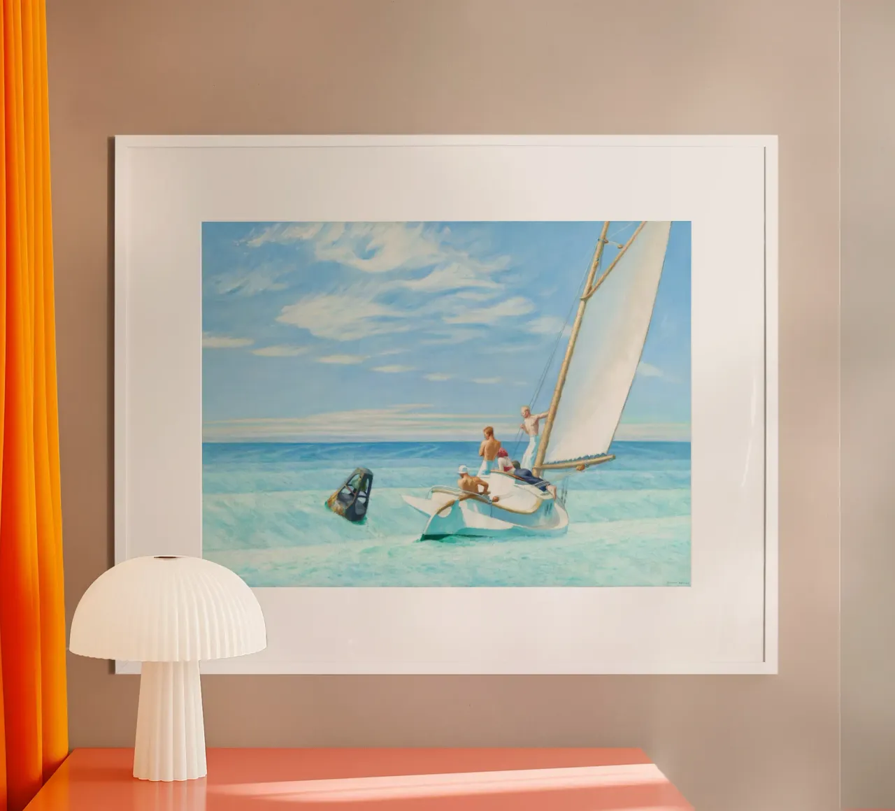 Ground Swell by Edward Hopper carta hahnemühle da Art Shape