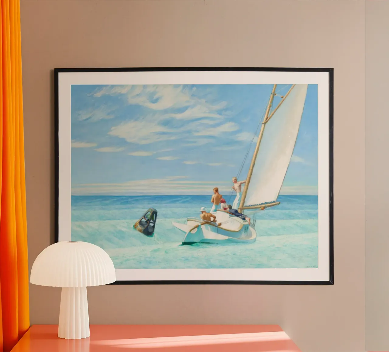 Ground Swell by Edward Hopper carta hahnemühle da Art Shape