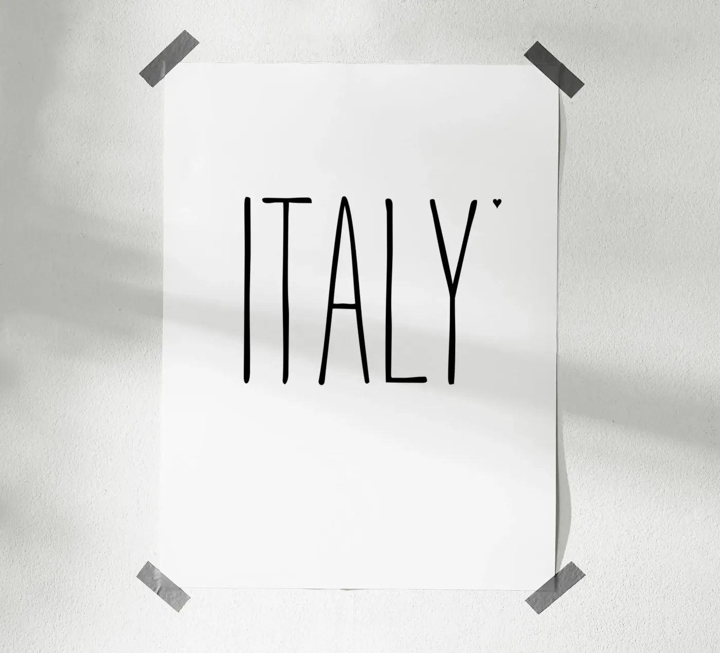 Italy poster da typotraveler