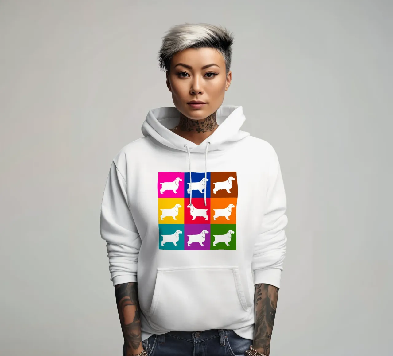 Cocker felpa con cappuccio da Pop dogs