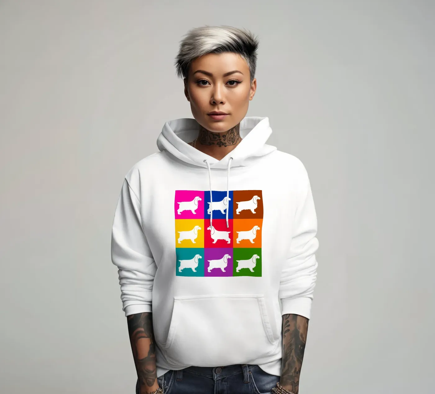 Cocker felpa con cappuccio da Pop dogs