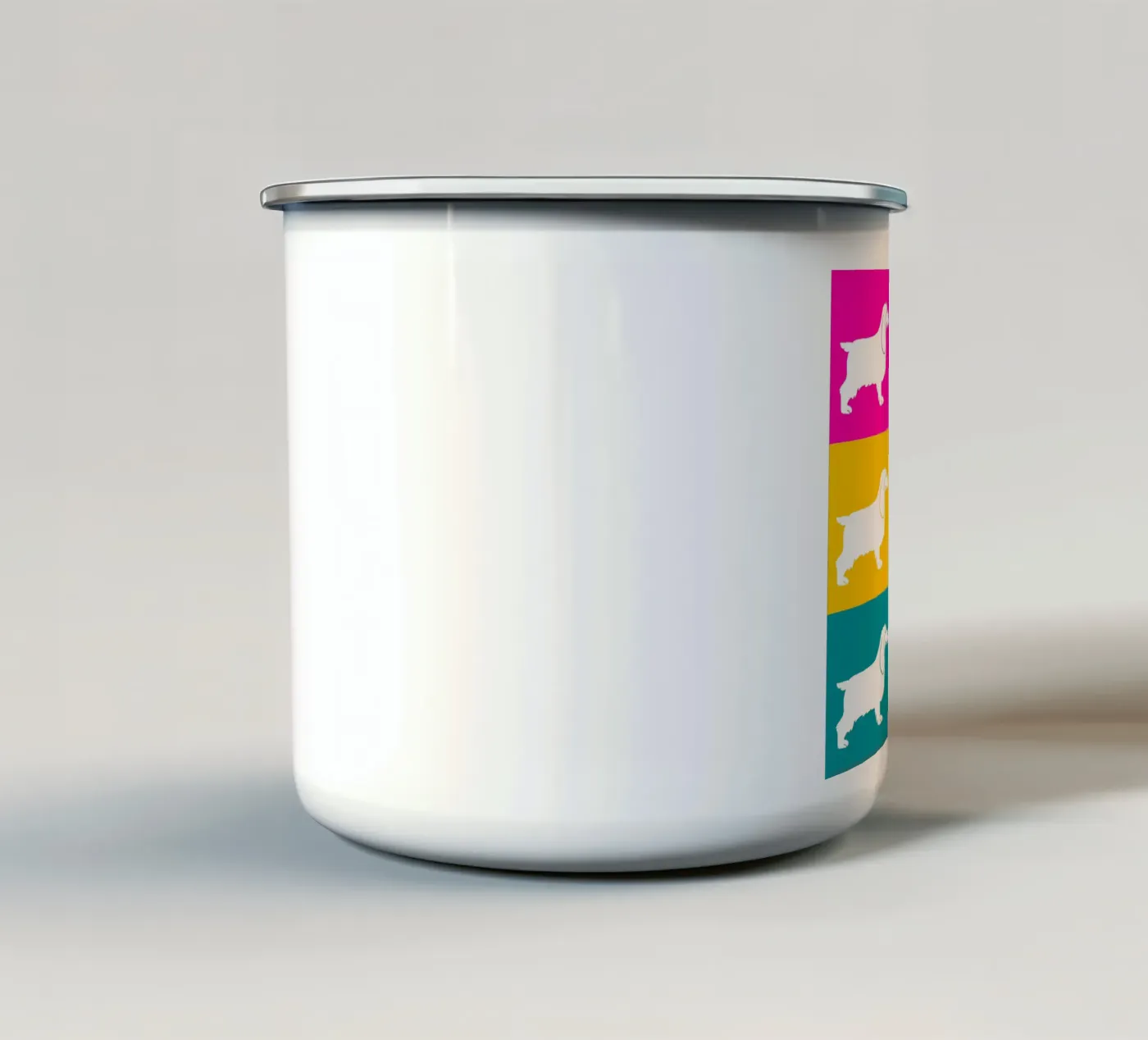 Cocker enamel mug by Pop dogs