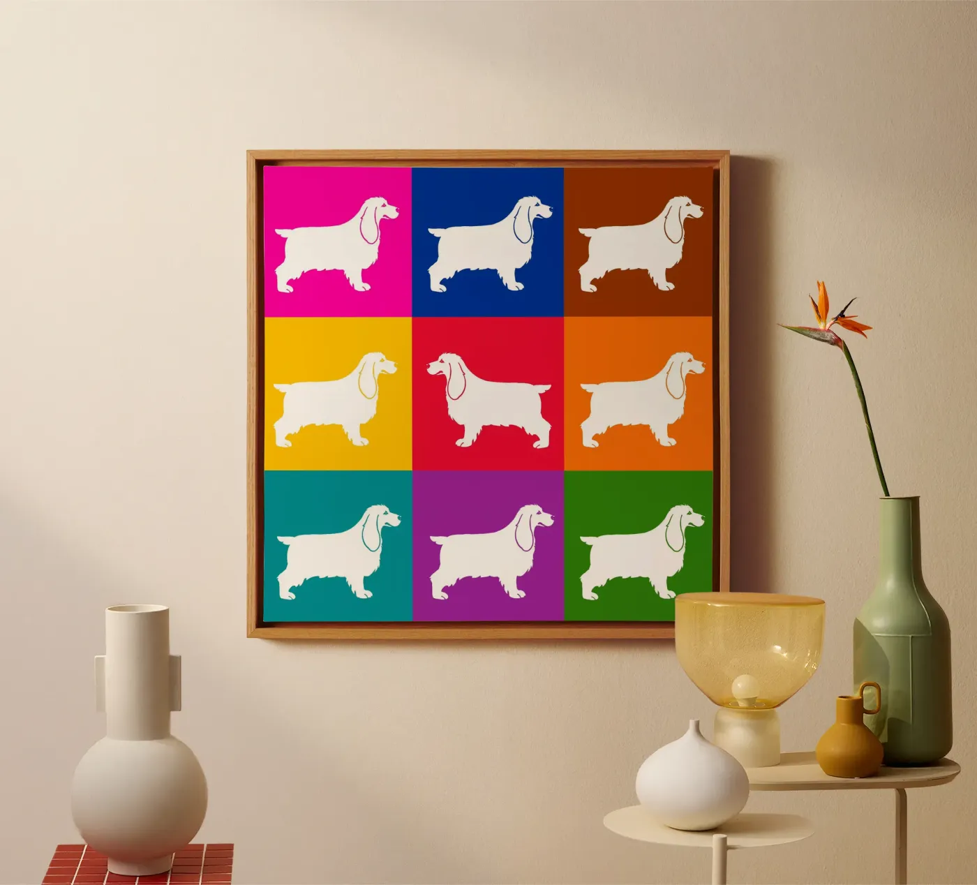 Cocker Leinwand von Pop dogs