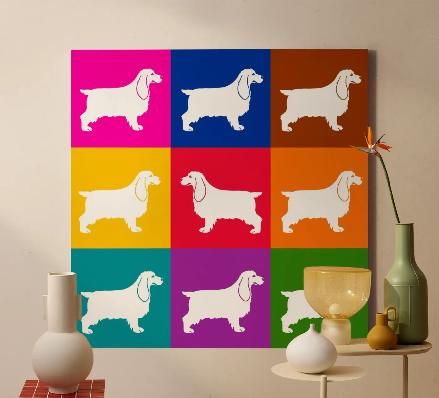 Cocker Leinwand von Pop dogs