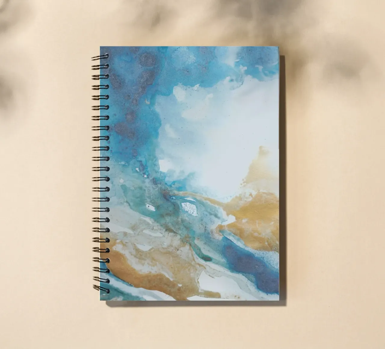 Blaue Küste II Ringbuch von Eva Nev Watercolor