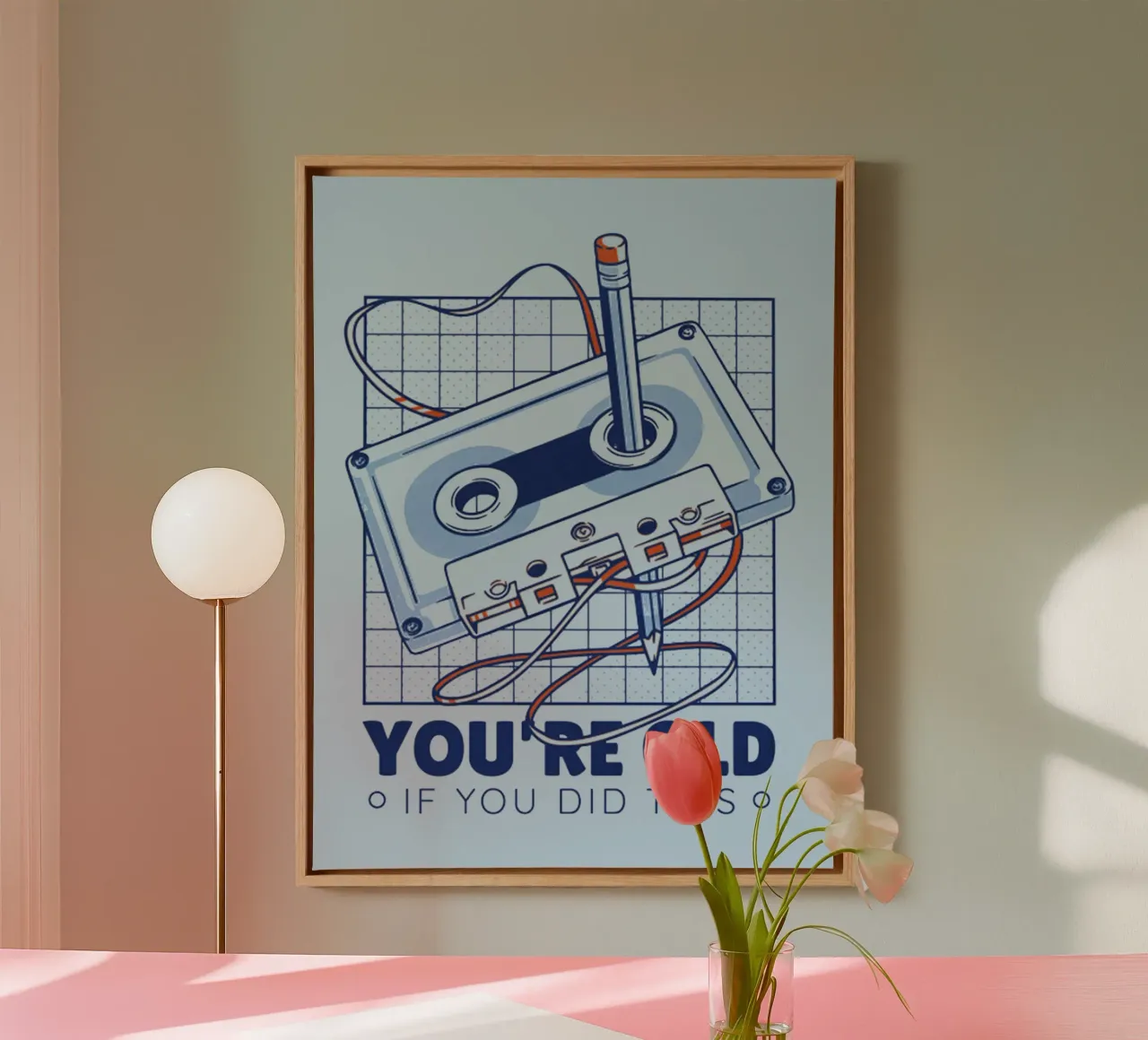 You are Old if you did this canvas with Floater frame by Gunawan Rb