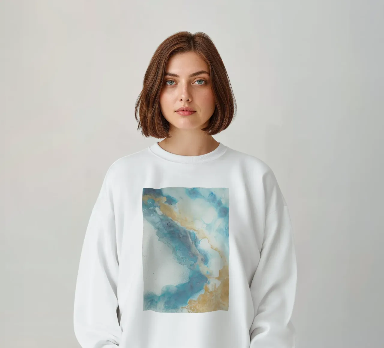 Costa Azzurra felpa da Eva Nev Watercolor