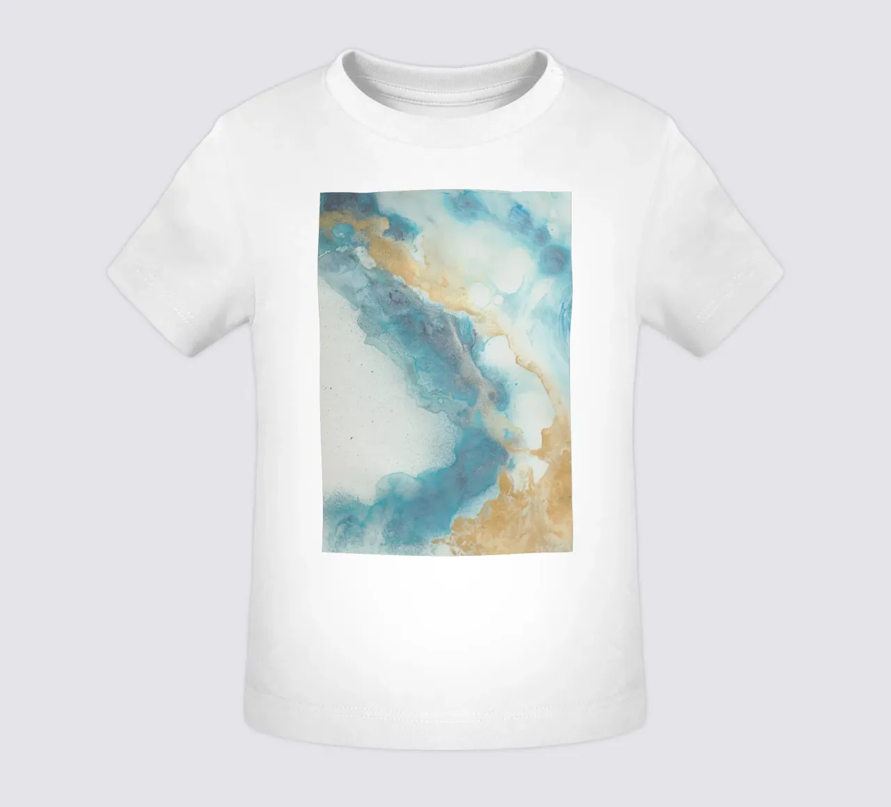 Blue Coast baby t-shirt by Eva Nev Watercolor
