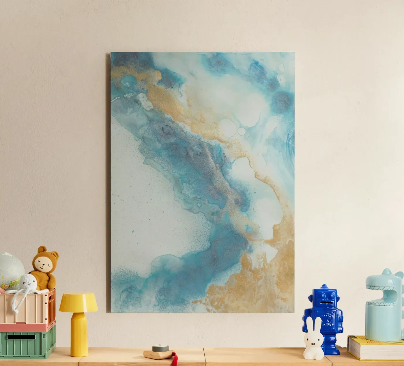 Blue Coast forex plate by Eva Nev Watercolor