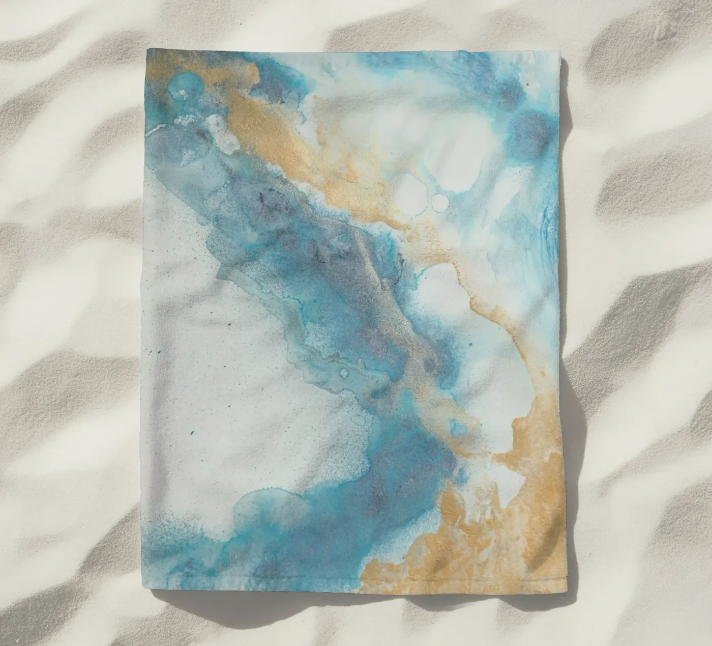 Costa Azzurra telo mare da Eva Nev Watercolor