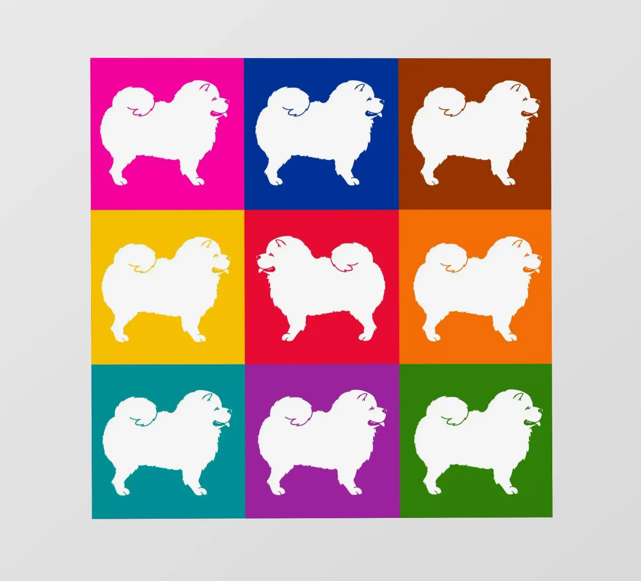 Chow Chow pellicola backlit da Pop dogs