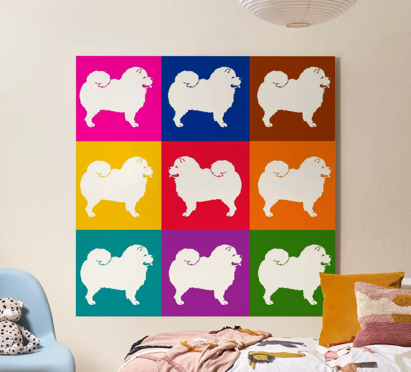 Chow Chow acryl van Pop dogs