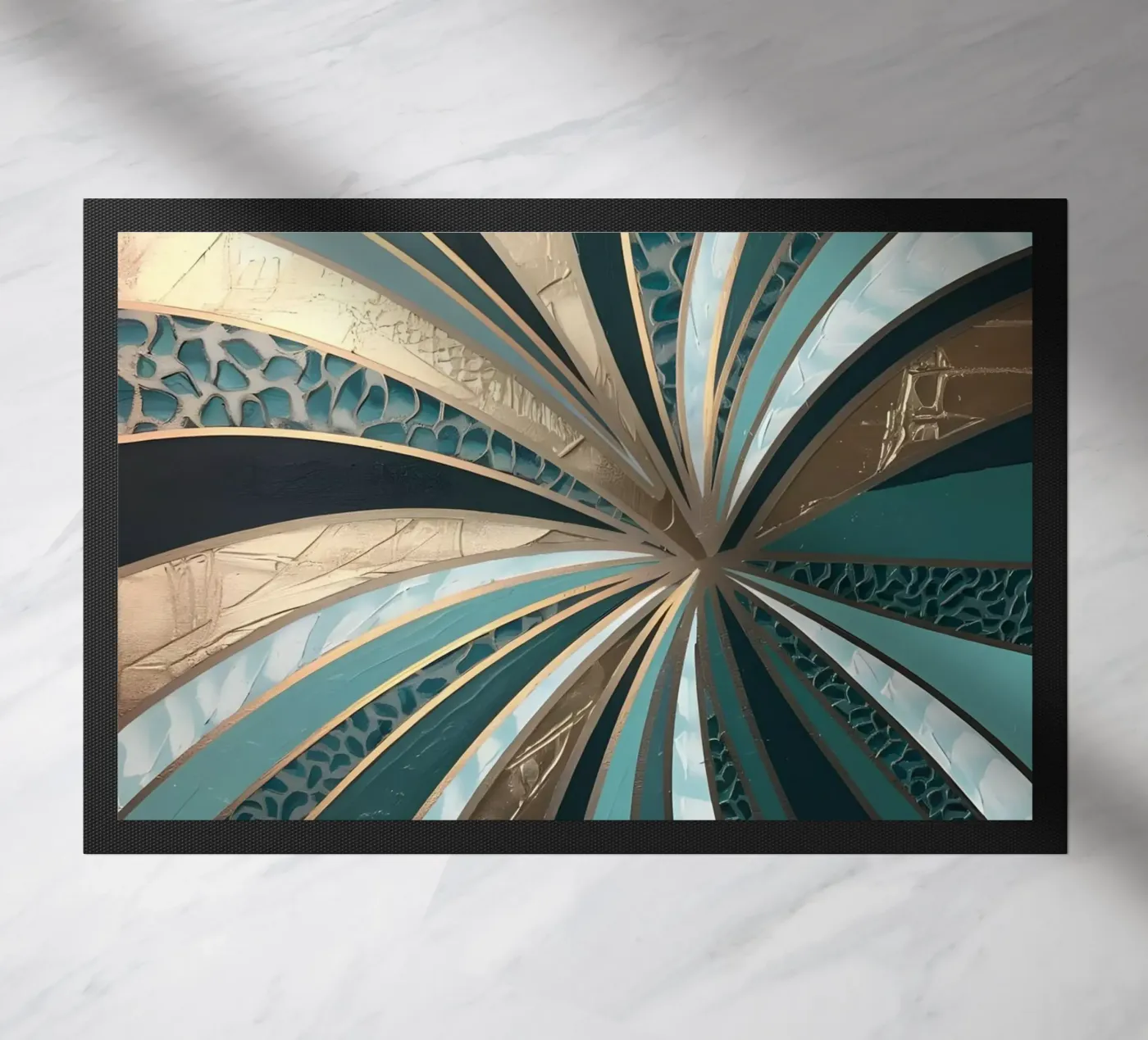 Emerald Vortex doormat by Artistic-shop