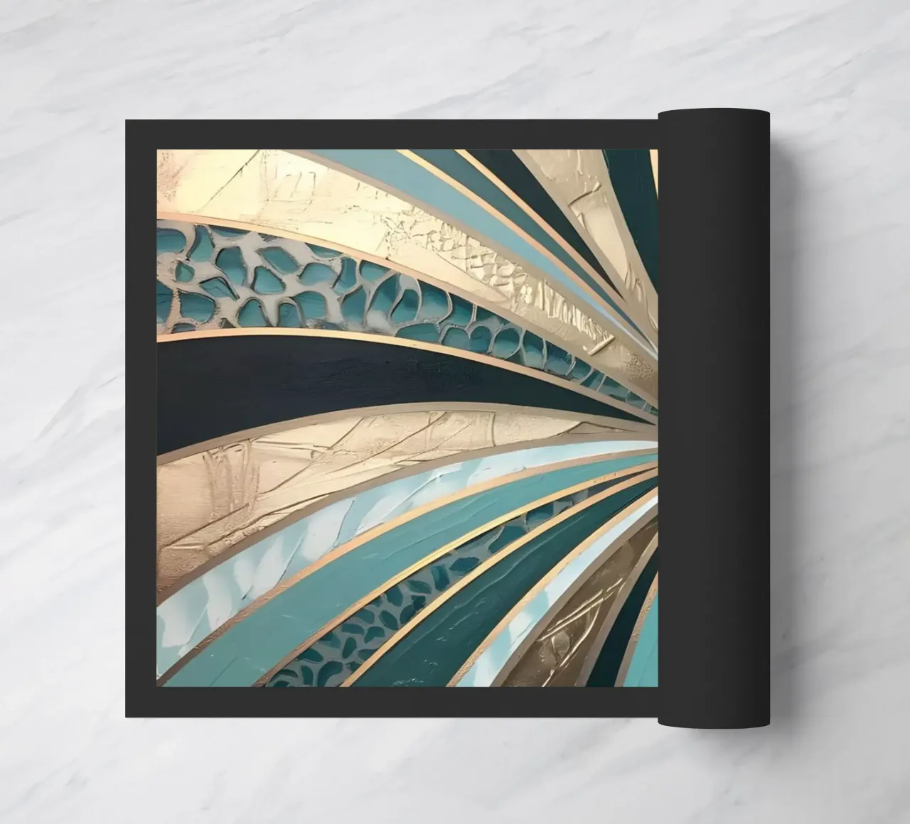 Emerald Vortex doormat by Artistic-shop