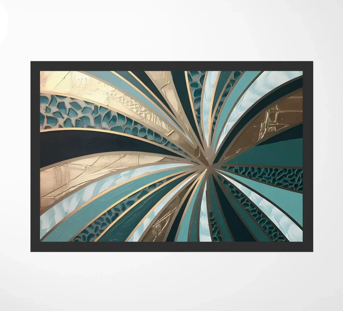 Emerald Vortex doormat by Artistic-shop