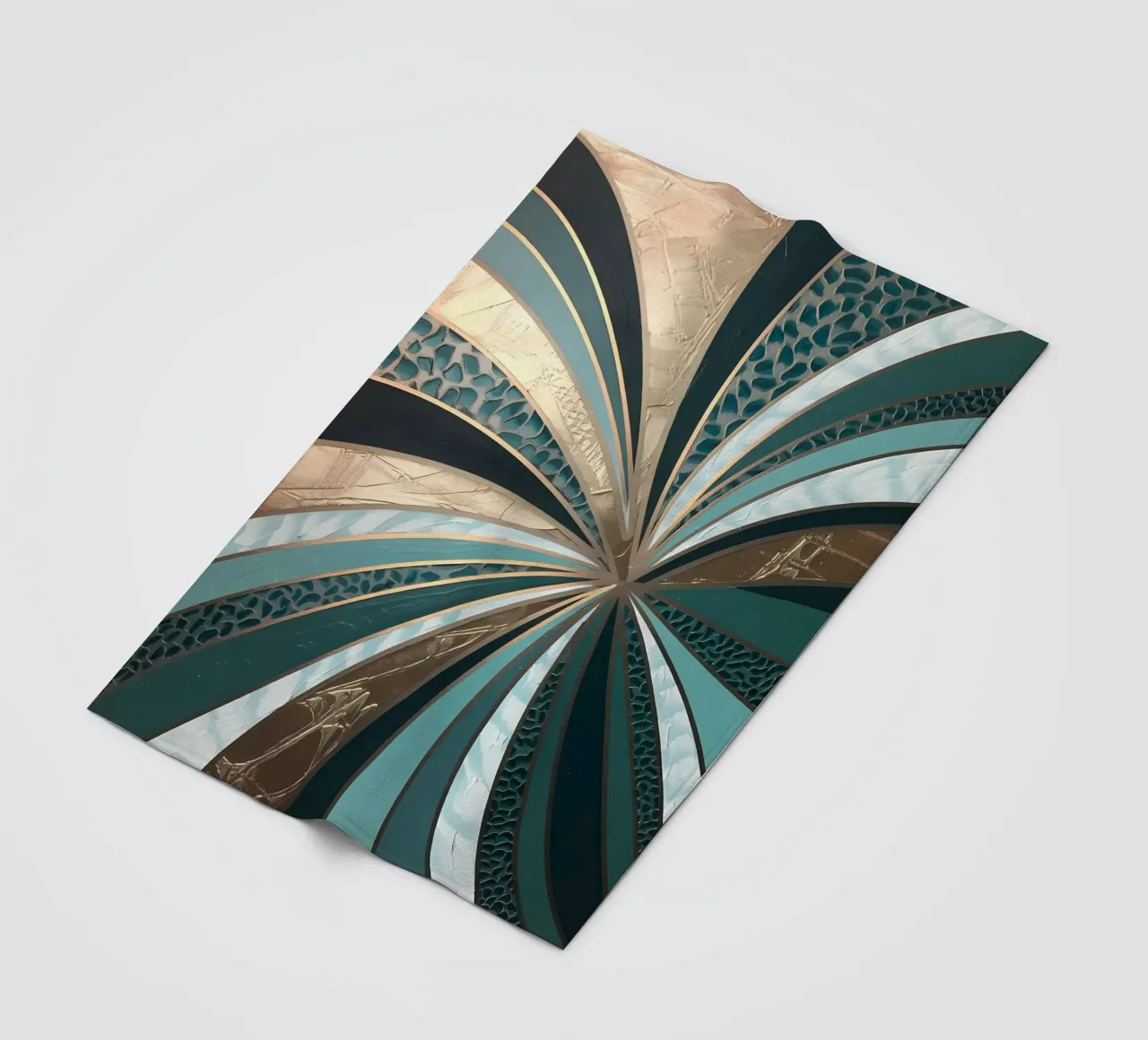 Emerald Vortex Fleecedecke von Artistic-shop