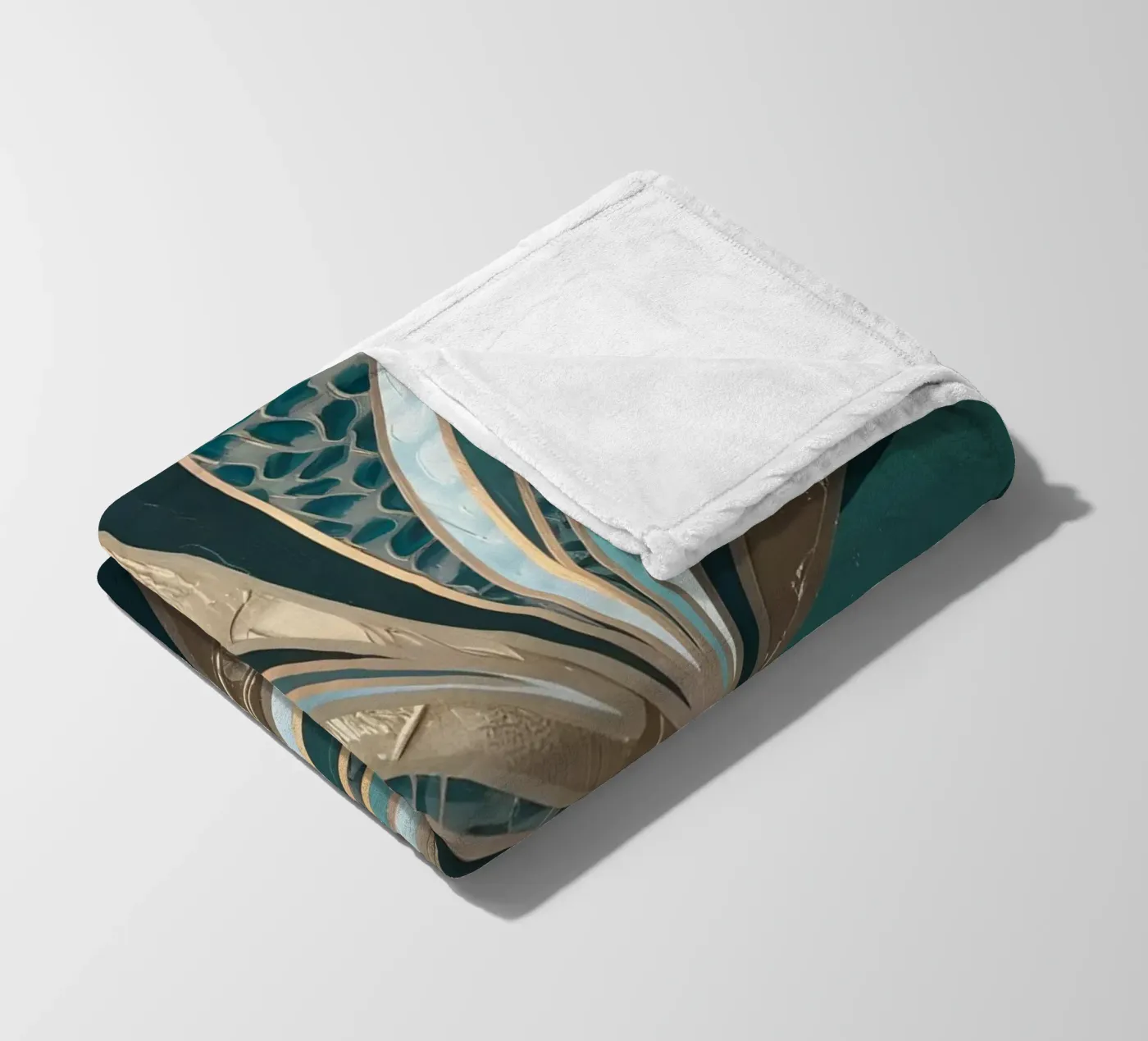 Smaragdgroene draaikolk fleecedeken van Artistic-shop