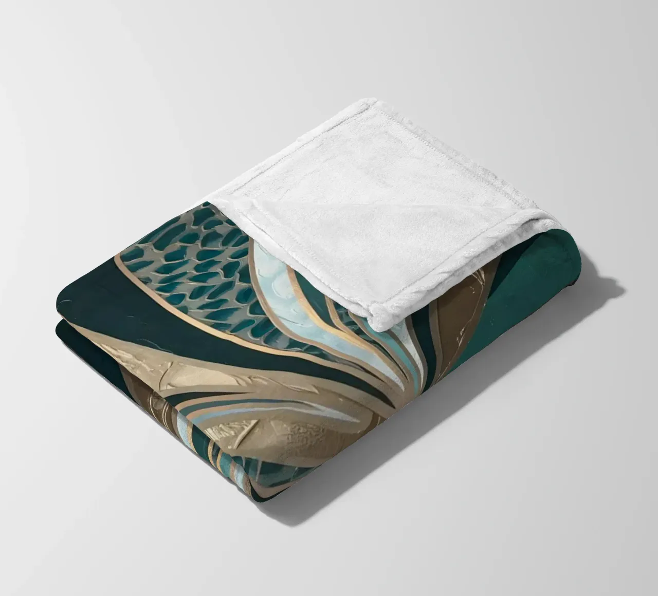 Emerald Vortex Fleecedecke von Artistic-shop