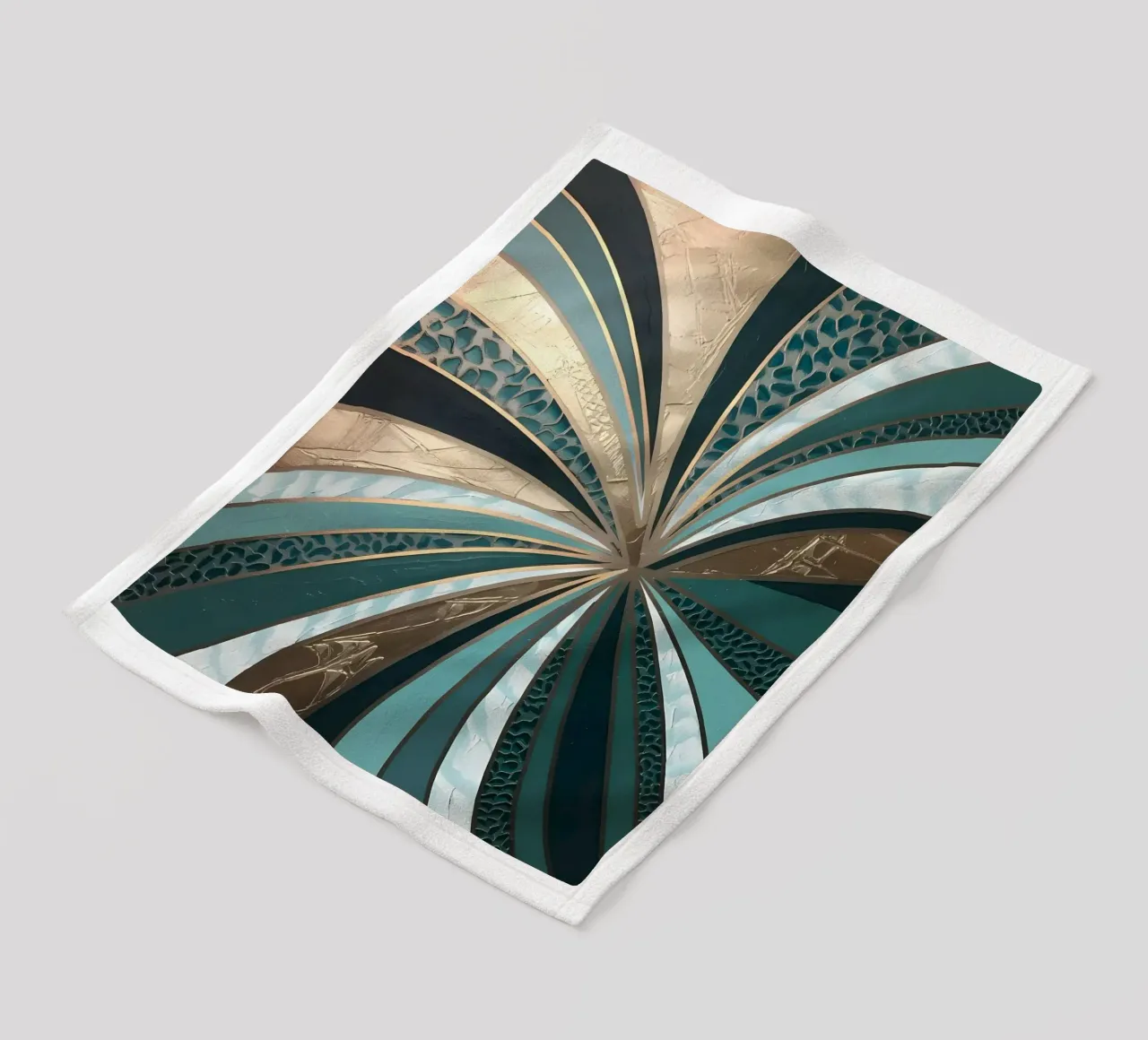 Emerald Vortex Fleecedecke von Artistic-shop