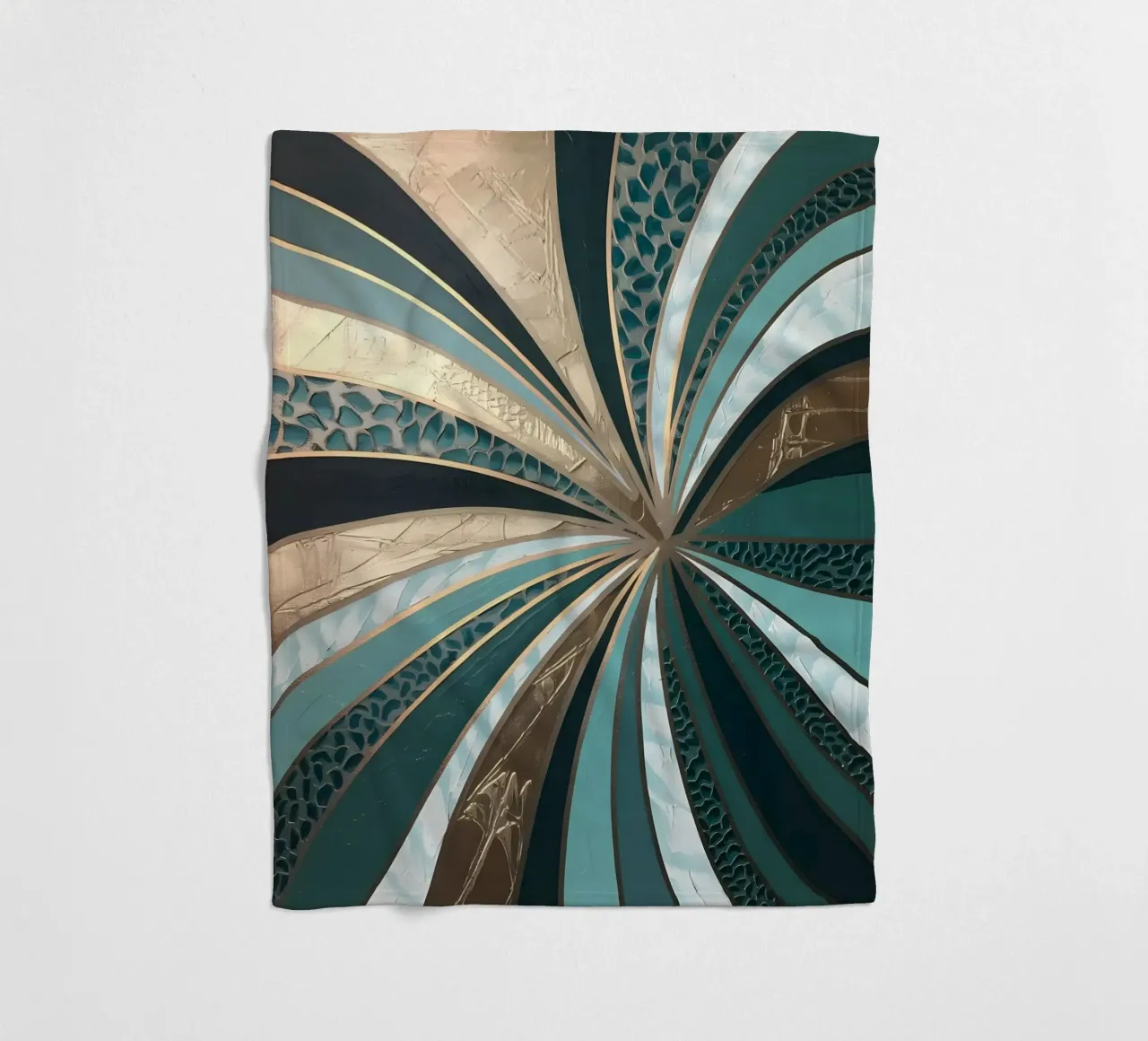 Emerald Vortex Fleecedecke von Artistic-shop