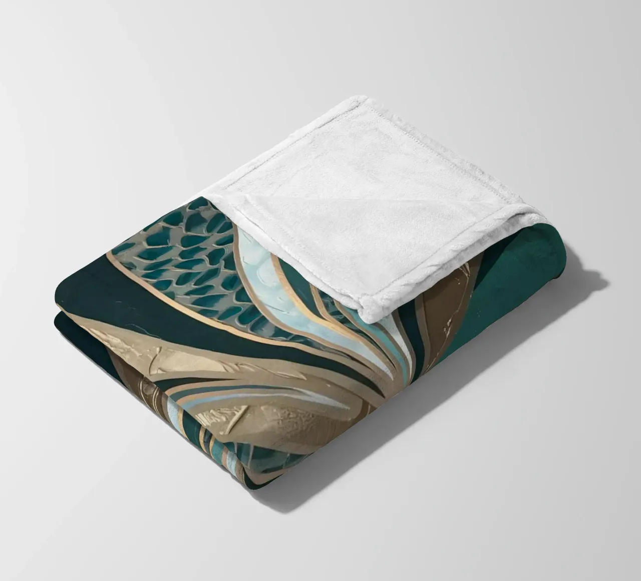 Emerald Vortex Fleecedecke von Artistic-shop