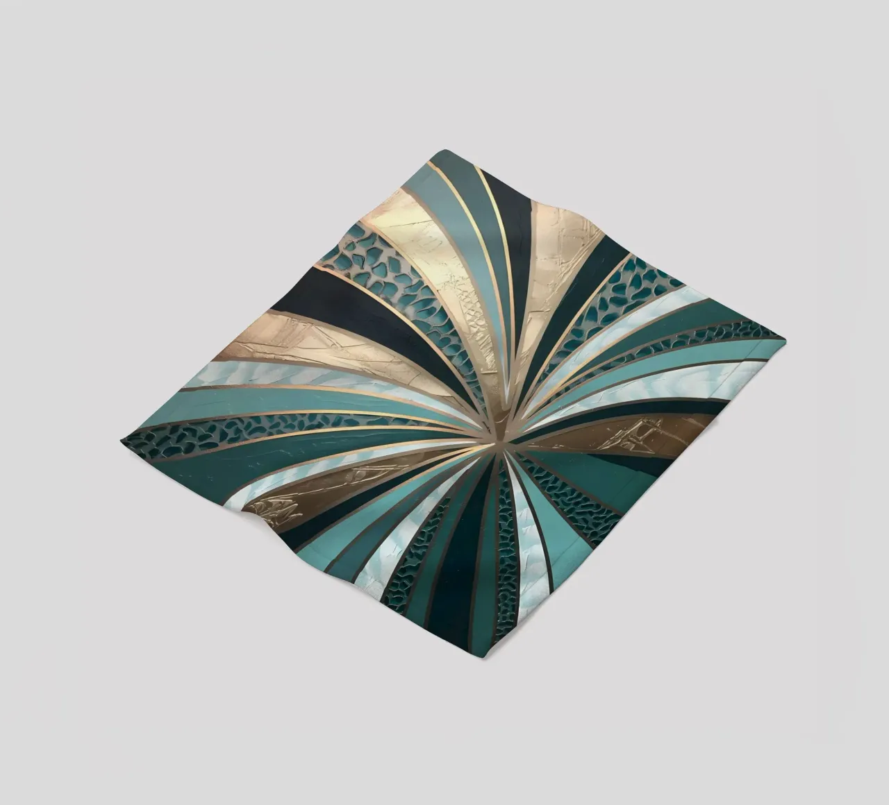 Emerald Vortex Fleecedecke von Artistic-shop