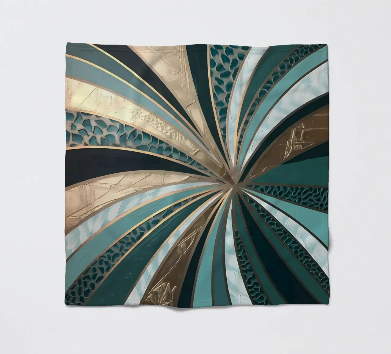 Emerald Vortex Fleecedecke von Artistic-shop