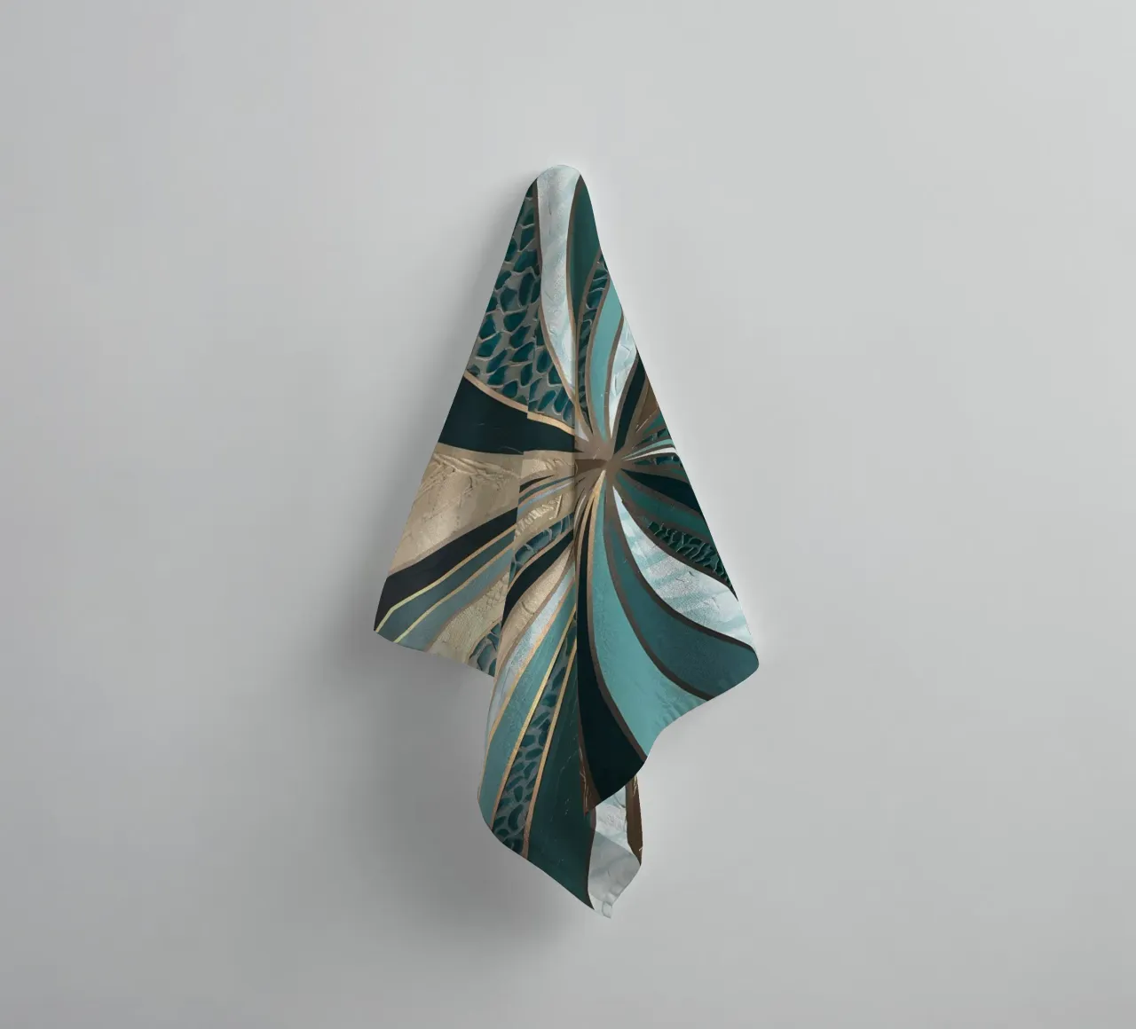 Emerald Vortex towel by Artistic-shop