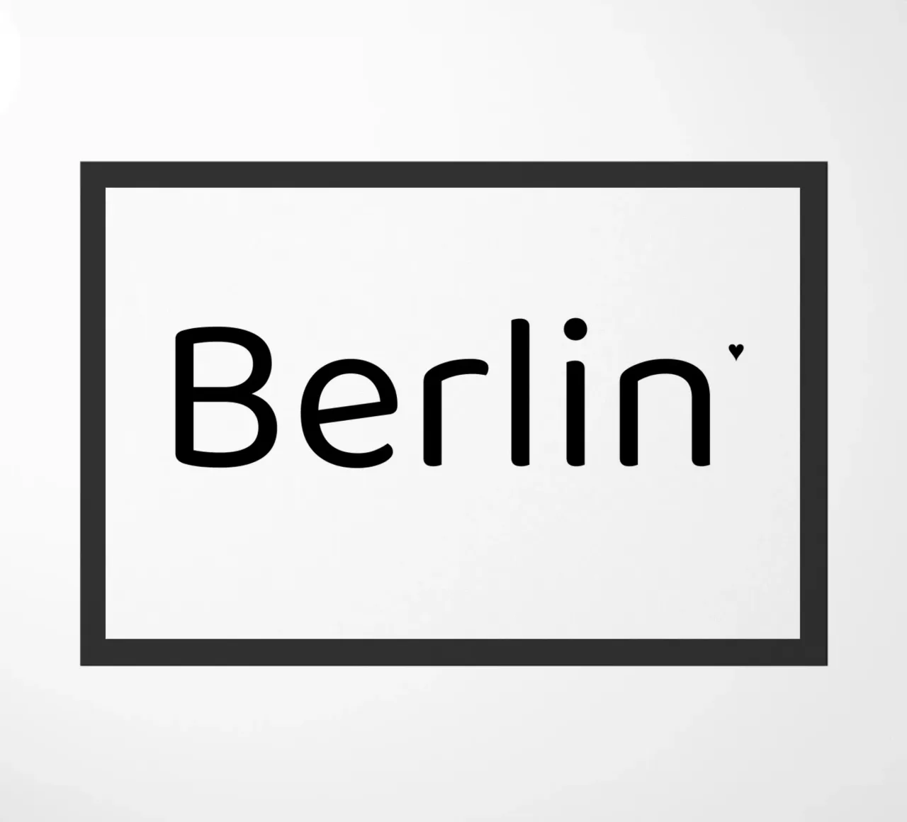 Berlin deurmat van typotraveler