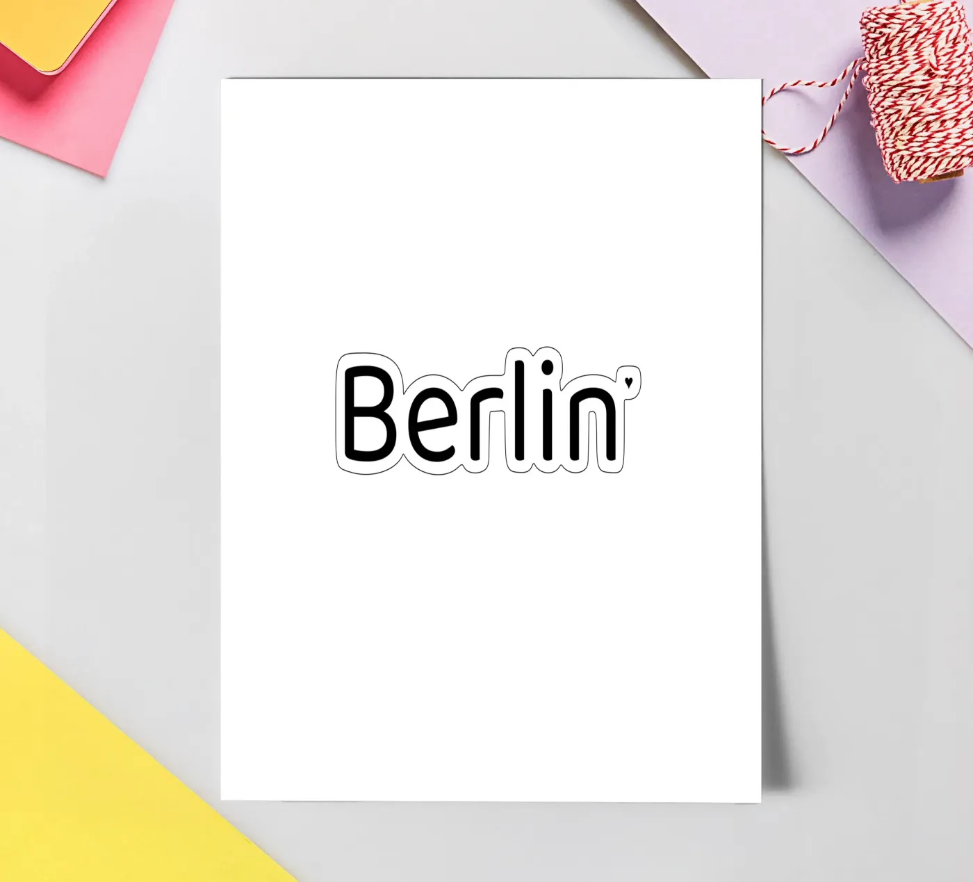 Berlin sticker sheet by typotraveler
