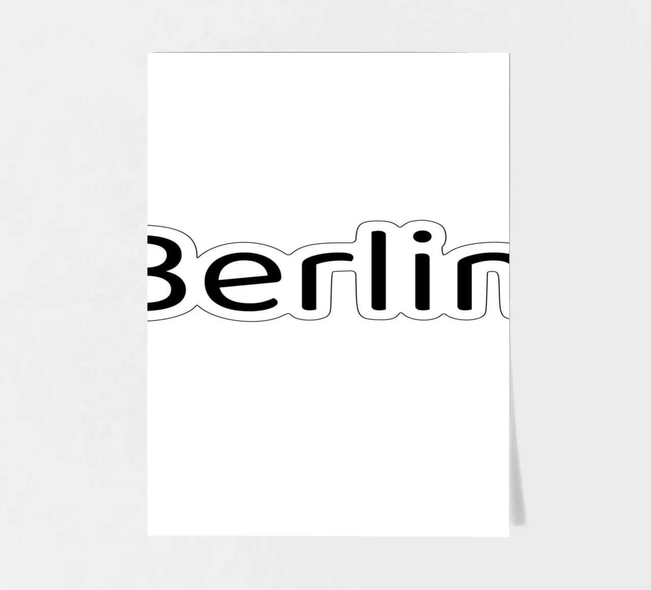 Berlin Stickerbogen von typotraveler