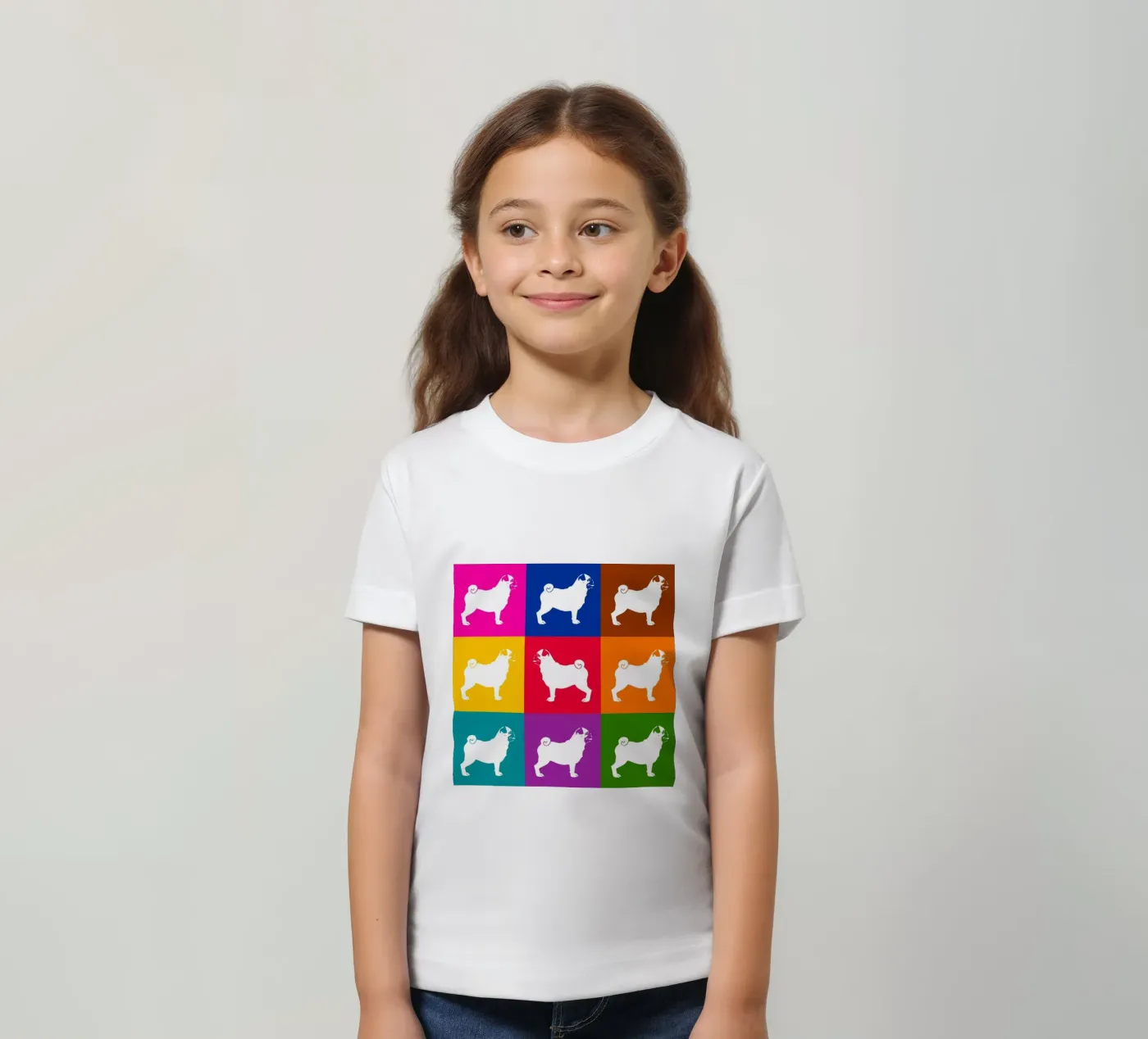 Mops Kinder T-Shirt von Pop dogs