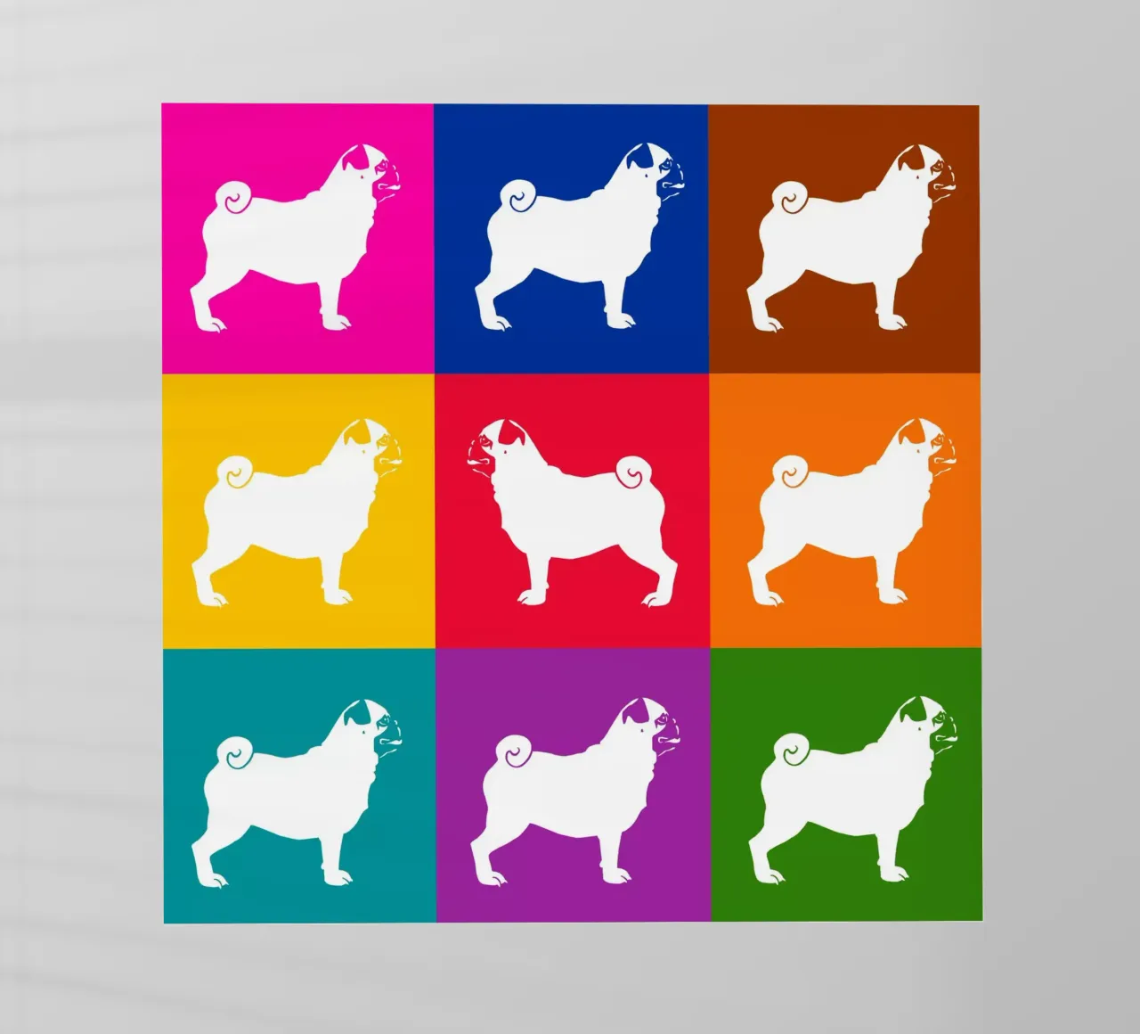 Carlino pellicola backlit da Pop dogs