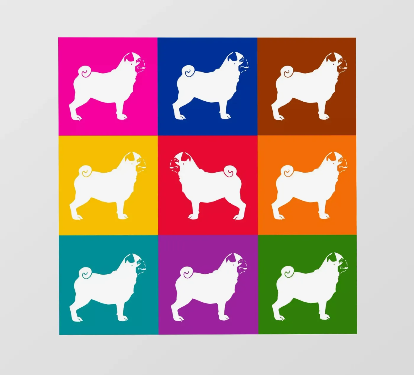 Carlin papier peint photo de Pop dogs