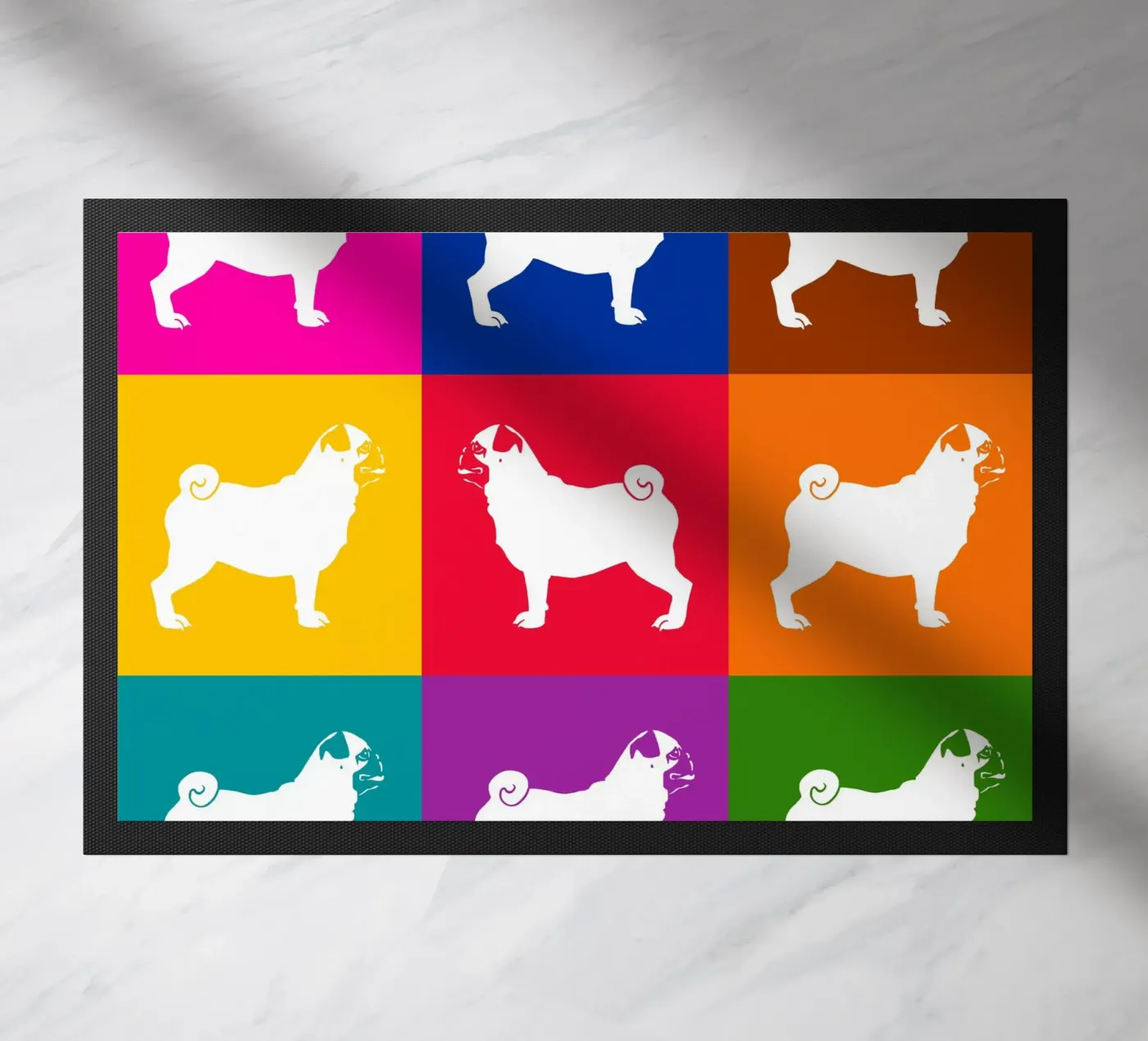 Pug doormat by Pop dogs