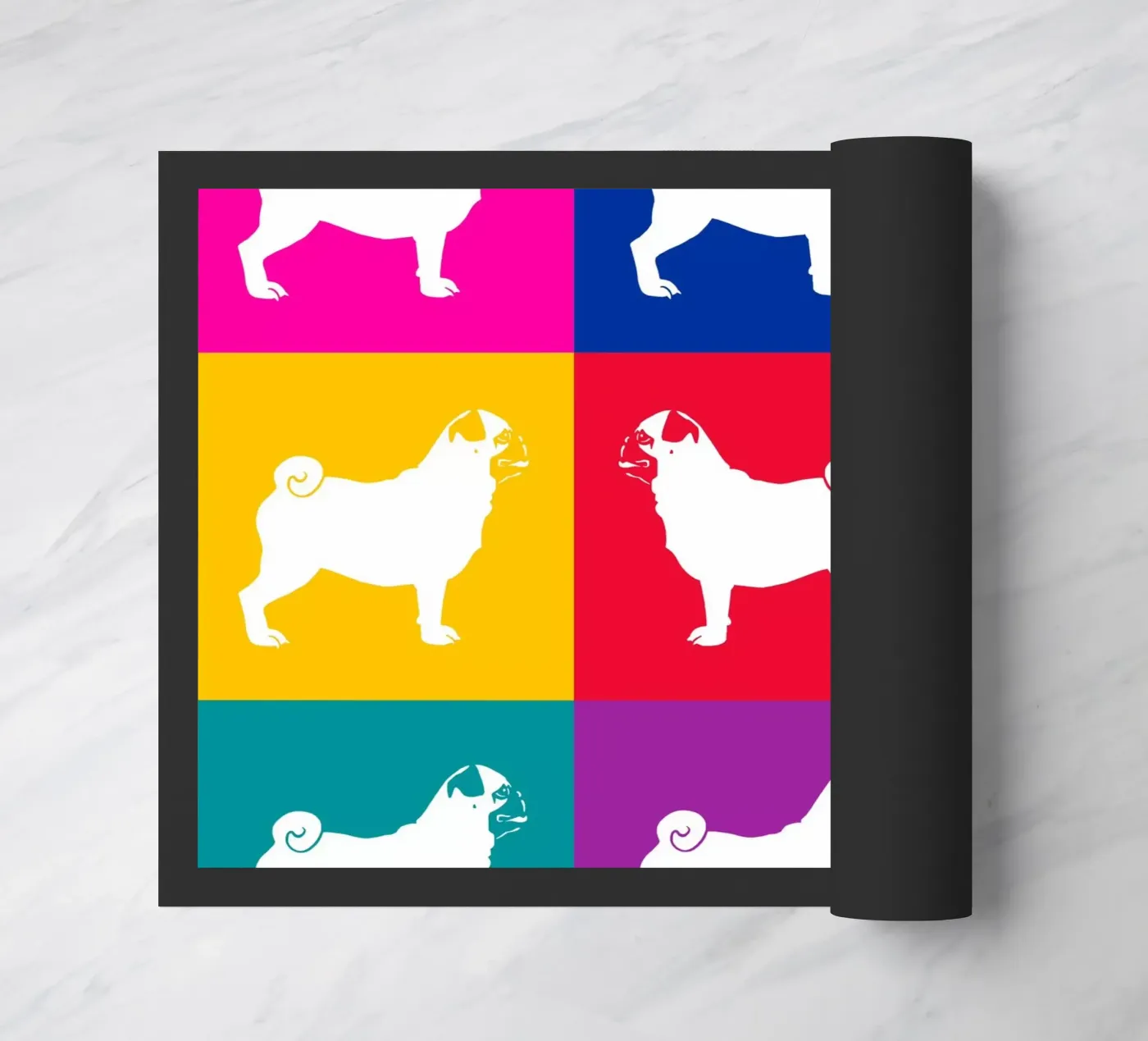 Pug doormat by Pop dogs