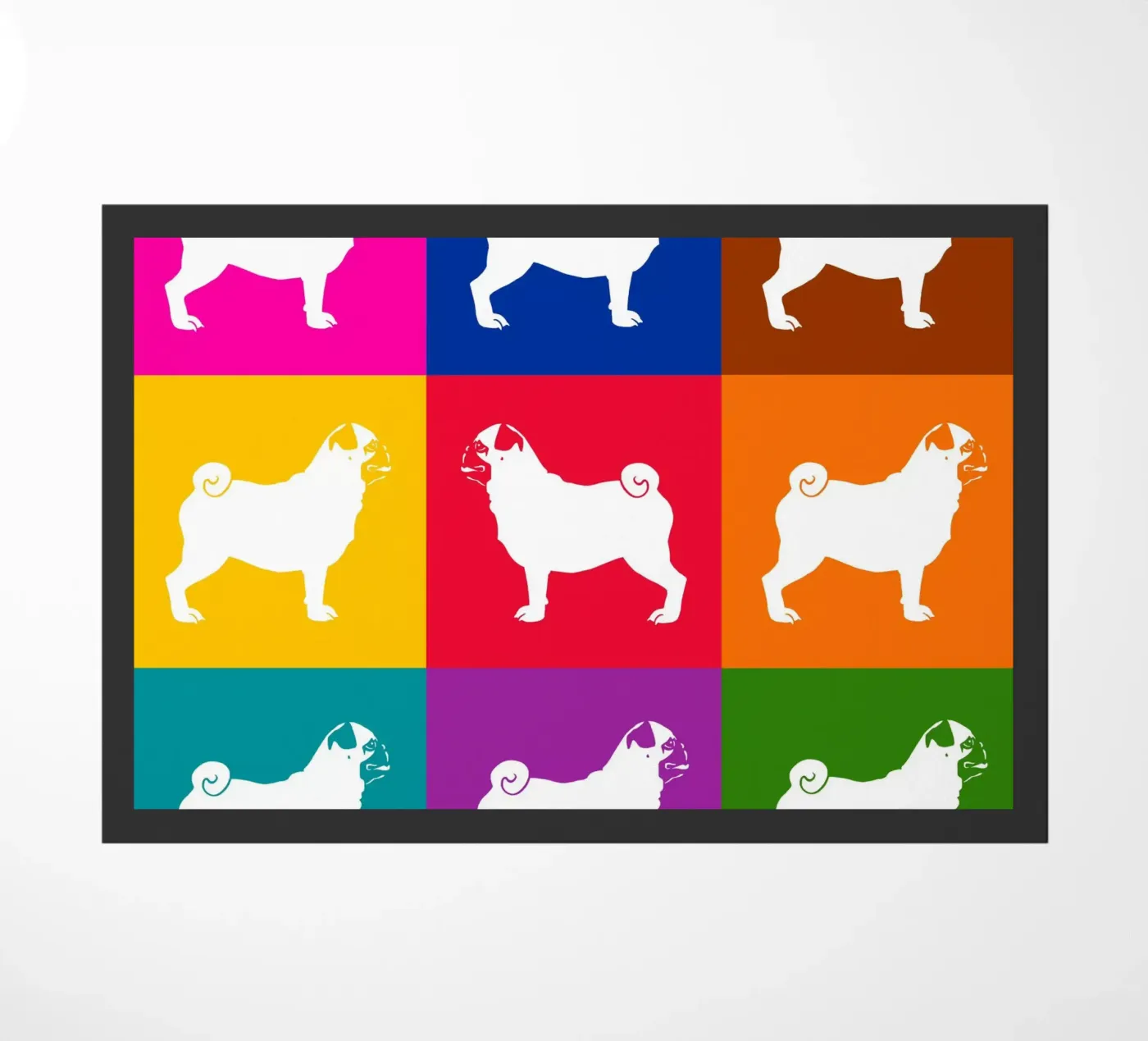 Pug doormat by Pop dogs