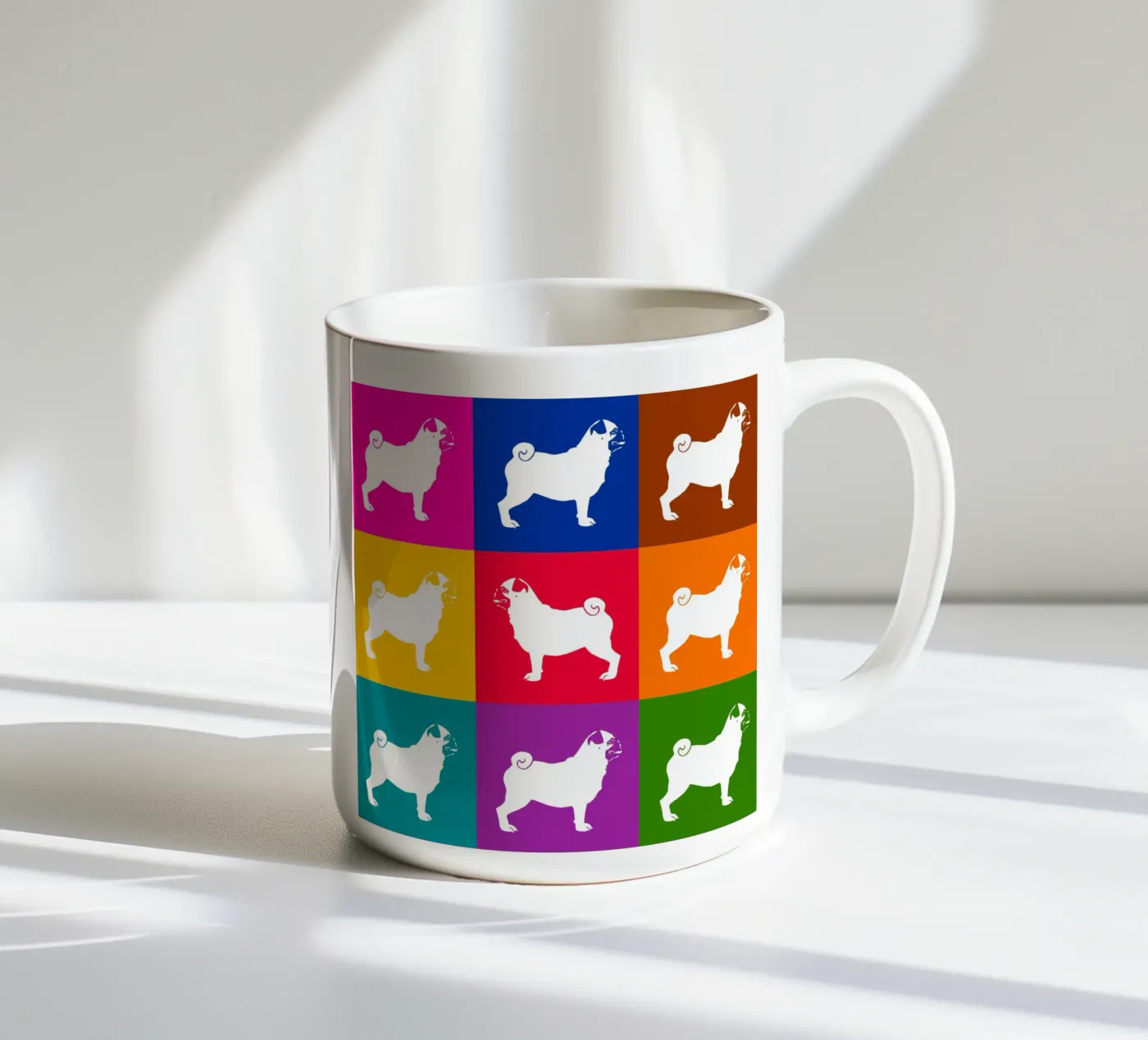 Pug ceramic mug by Pop dogs