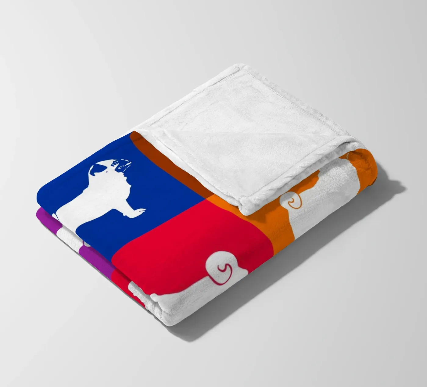 Mopshond fleecedeken van Pop dogs