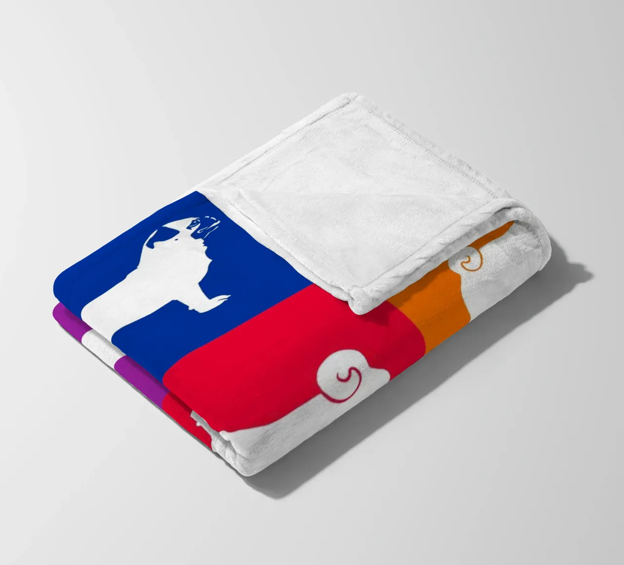 Mops Fleecedecke von Pop dogs