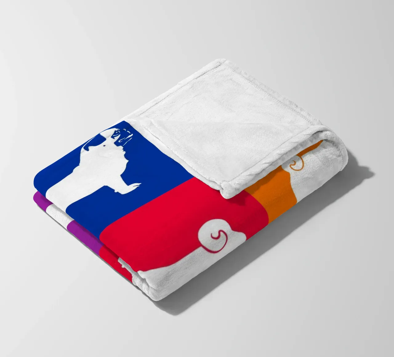 Mops Fleecedecke von Pop dogs