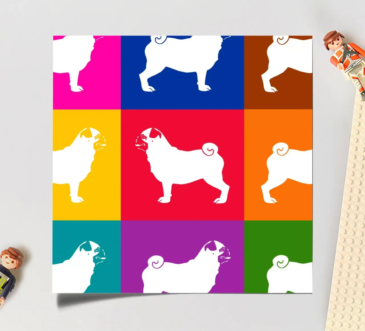 Pug sticker sheet by Pop dogs