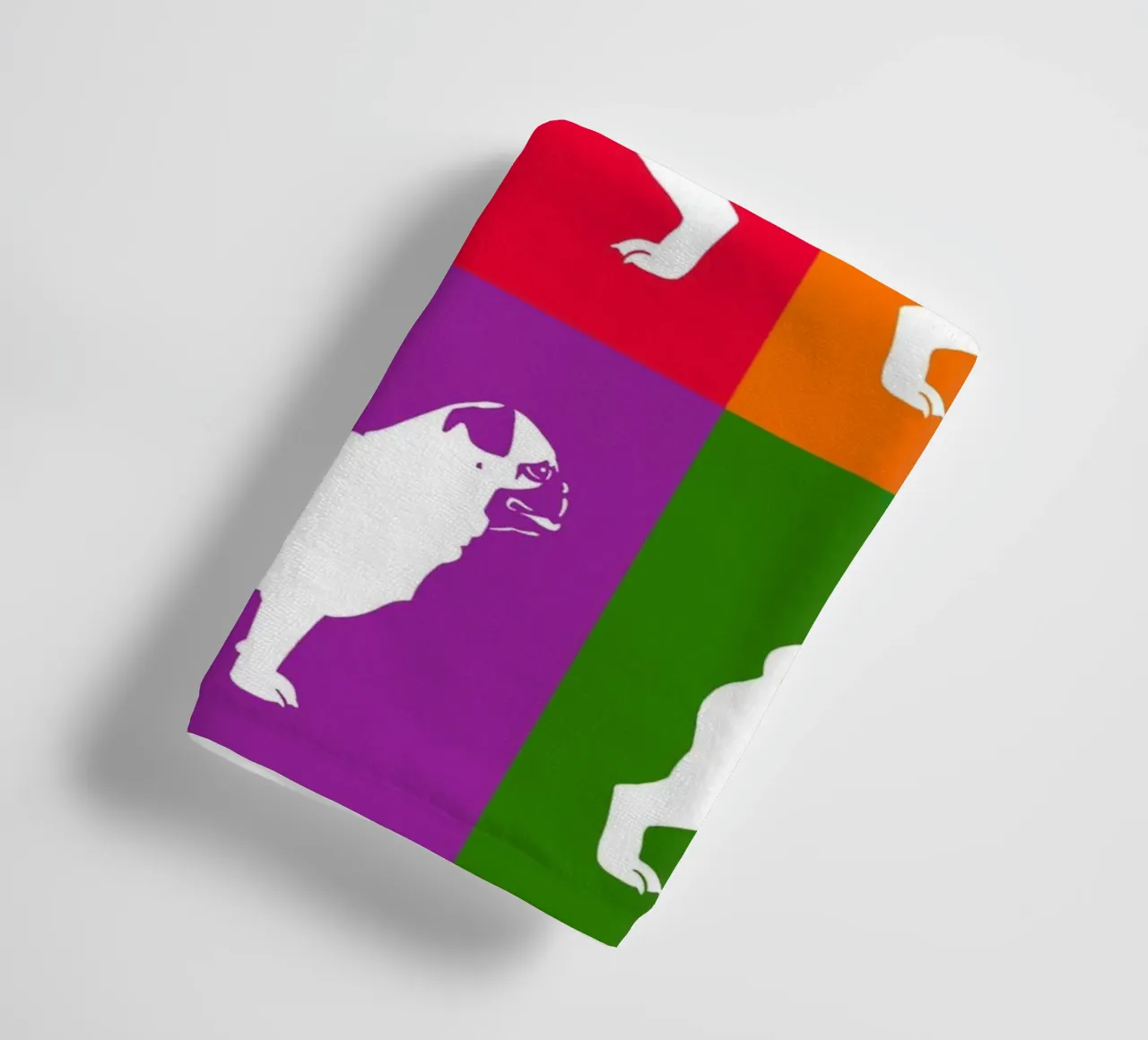 Mops Handtuch von Pop dogs