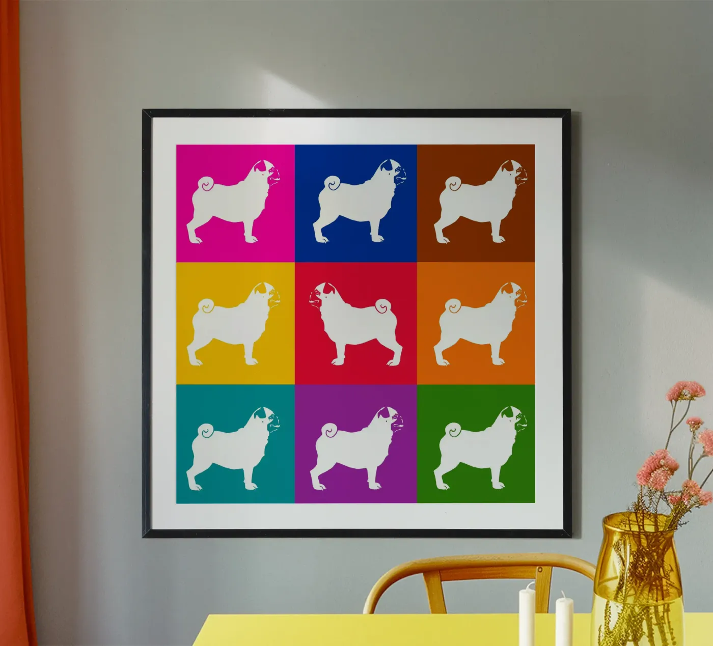 Pug poster by Pop dogs