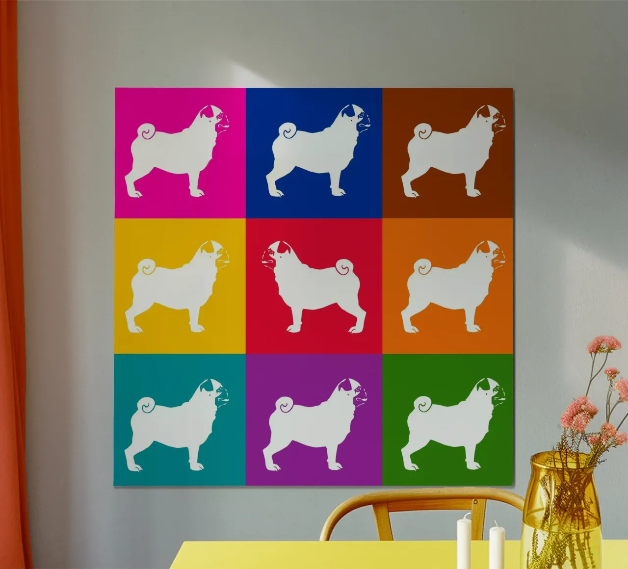 Pug poster by Pop dogs