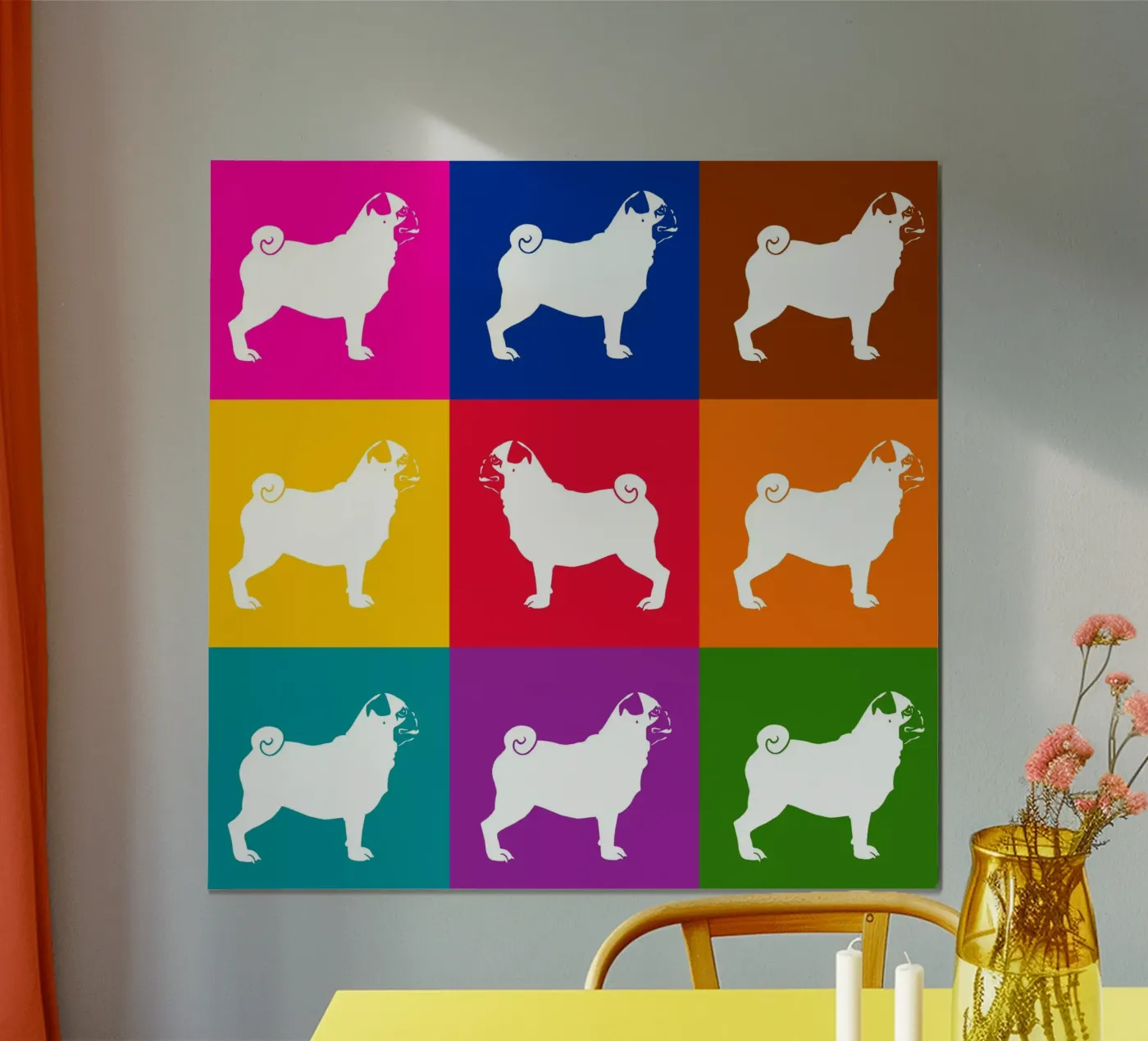 Pug poster by Pop dogs