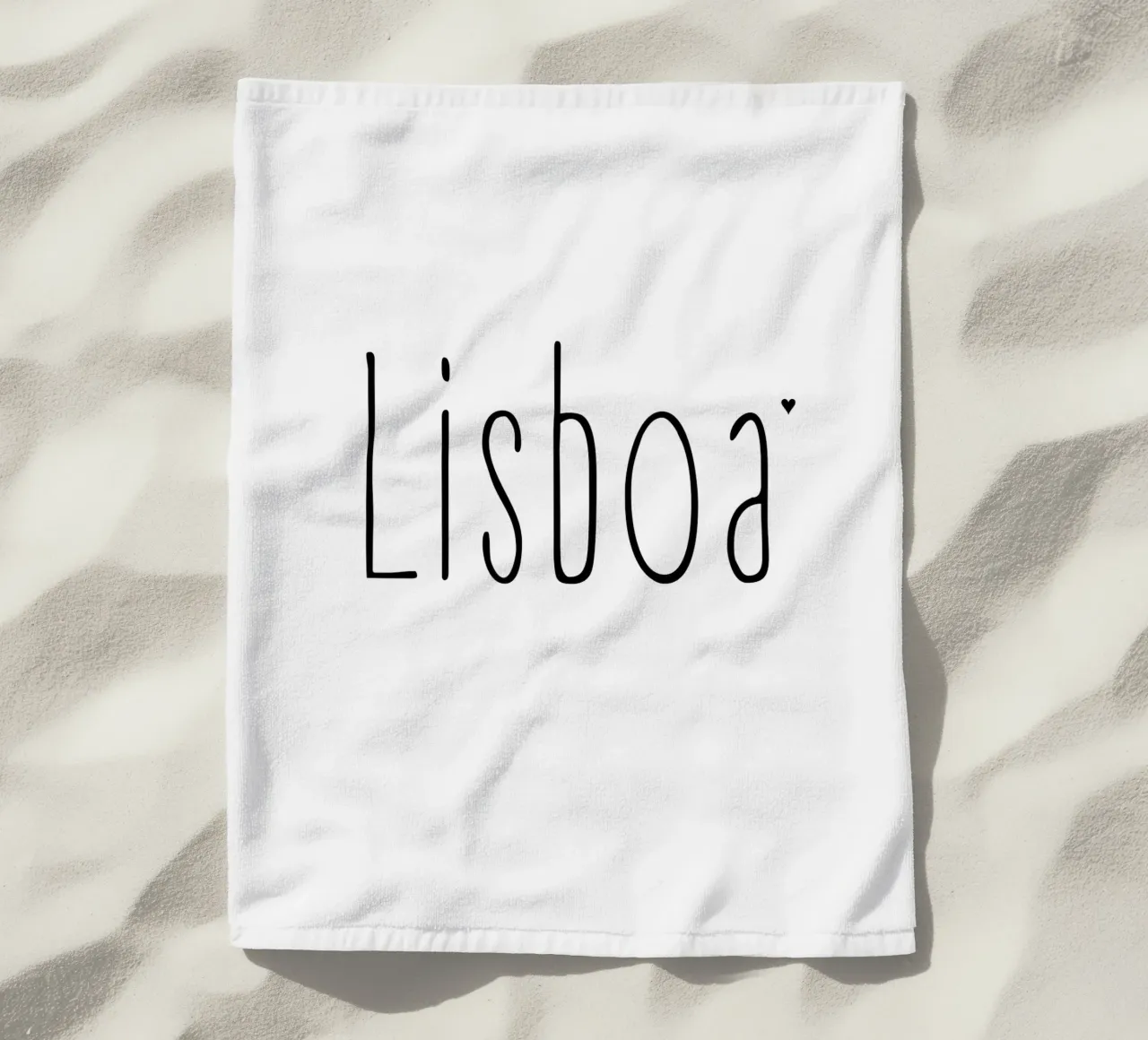 Lisboa strandhanddoek van typotraveler